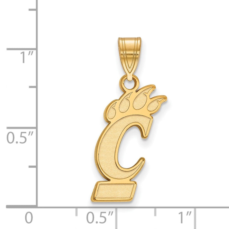14k Gold LogoArt University of Cincinnati Large Pendant
