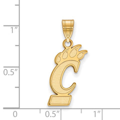 14k Gold LogoArt University of Cincinnati Large Pendant