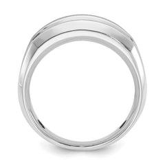 Men's WG Wedding Band with Soft Satin Finish Mounting