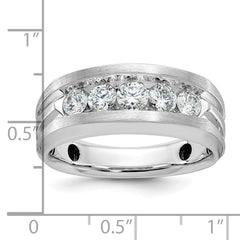 Men's WG Wedding Band with Soft Satin Finish Mounting