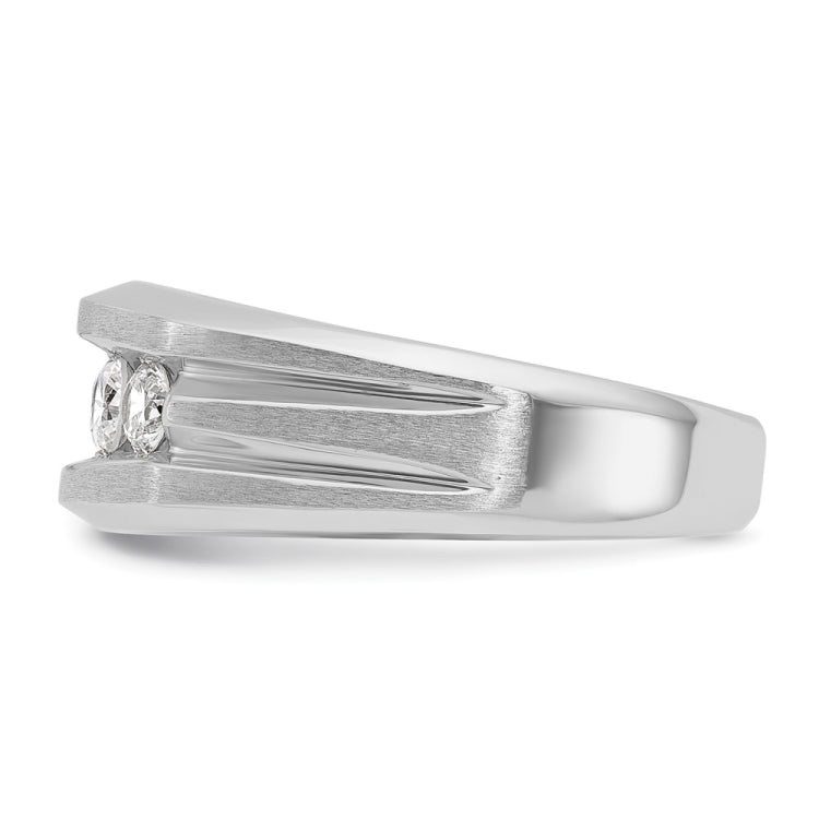 Men's YG Wedding Band with Soft Satin Finish Mounting