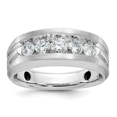 Men's WG Wedding Band with Soft Satin Finish Mounting