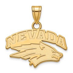 14k Gold LogoArt University of Nevada-Reno Small Pendant