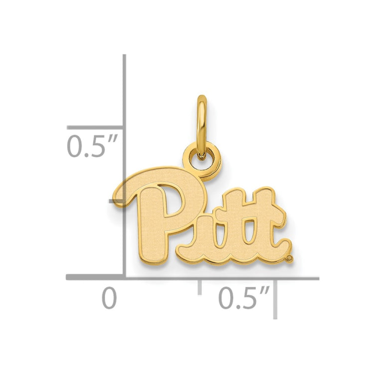 14k Gold LogoArt University of Pittsburgh Extra Small Pendant