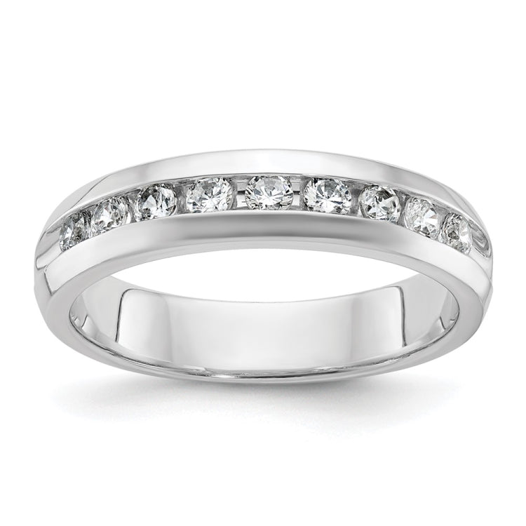 14k White Gold IBGoodman Men's Diamond Complete Ring