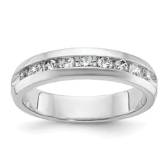14k White Gold IBGoodman Men's Diamond Complete Ring