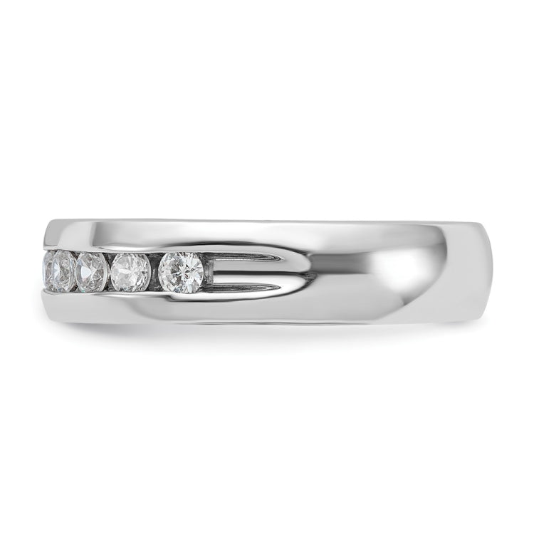 14k White Gold IBGoodman Men's Diamond Complete Ring