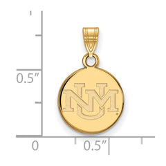 10k Gold LogoArt University of New Mexico Small Pendant