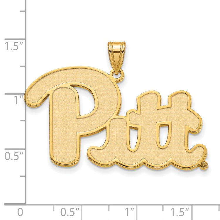 10k Gold LogoArt University of Pittsburgh Extra Large Pendant