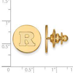 14k Gold LogoArt Rutgers University Letter R Lapel Pin