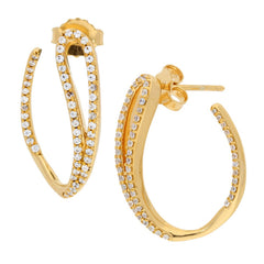 LDS YG DIA EARRINGS