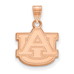14k Rose Gold LogoArt Auburn University A-U Small Pendant