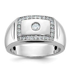 14k White Gold IBGoodman Men's Diamond Ring Mounting