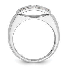 14k White Gold IBGoodman Men's Diamond Ring Mounting