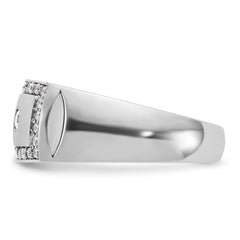 14k White Gold IBGoodman Men's Diamond Ring Mounting