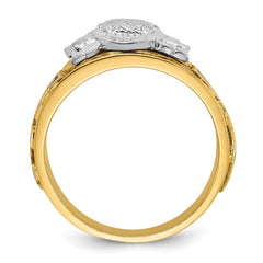 Men's 33 Degree Masonic Ring w/Double Eagle Mounting