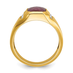 GTS YG DIA/RUBY DOUBLET RING Mounting