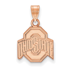 14k Rose Gold LogoArt The Ohio State University Small Pendant