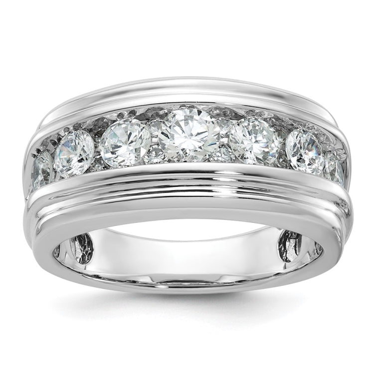 GENTS 2CTTW DIA BAND--GEM ON GEM Mounting