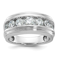 GENTS 2CTTW DIA BAND--GEM ON GEM Mounting