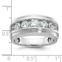 GENTS 2CTTW DIA BAND--GEM ON GEM Mounting