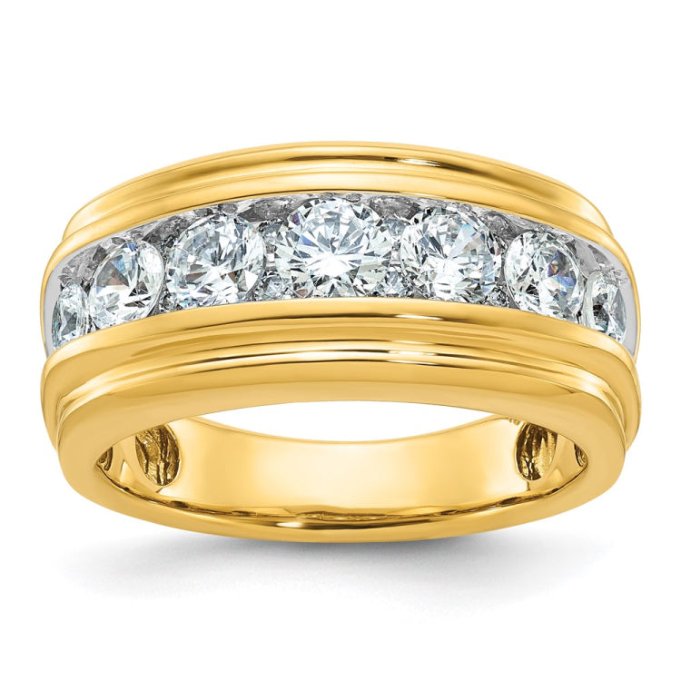 GENTS 2CTTW DIA BAND--GEM ON GEM Mounting