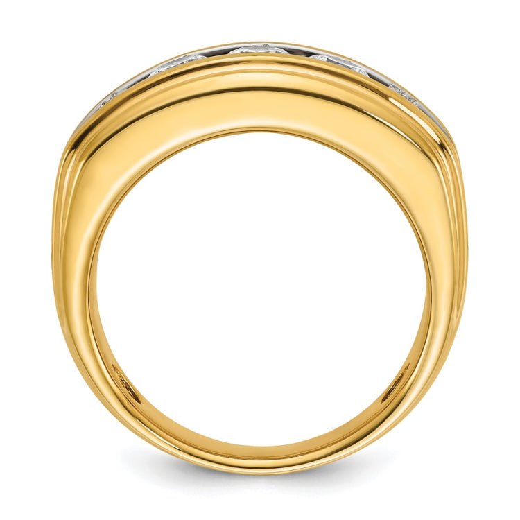GENTS 2CTTW DIA BAND--GEM ON GEM Mounting