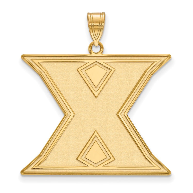 14k Gold LogoArt Xavier University Letter X Extra Large Pendant