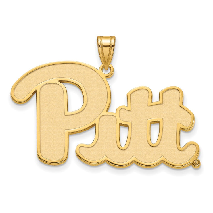 14k Gold LogoArt University of Pittsburgh Extra Large Pendant