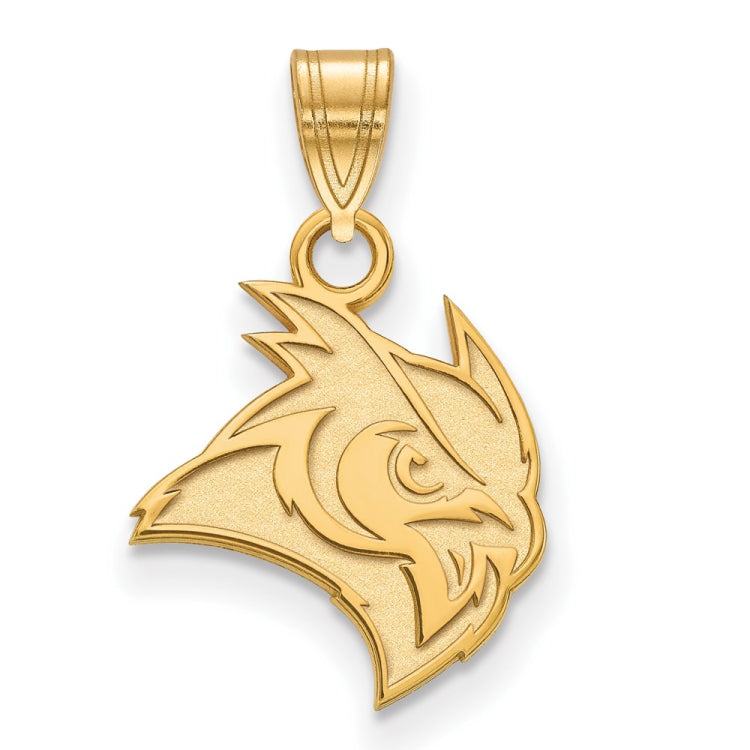 14k Gold LogoArt Rice University Owl Small Pendant
