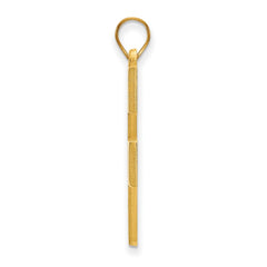 14k Gold LogoArt West Virginia University W-V Extra Large Pendant