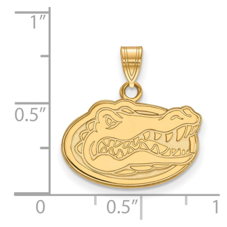 14k Gold LogoArt University of Florida Gator Small Pendant