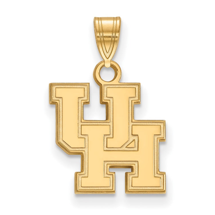 14k Gold LogoArt University of Houston U-H Small Pendant