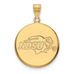 14k Gold LogoArt North Dakota State University Large Disc Pendant