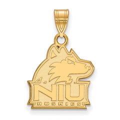 14k Gold LogoArt Northern Illinois University N-I-U Huskies Medium Pendant