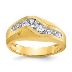 GENTS YG DIA RING Mounting