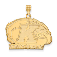 10k Gold LogoArt Kent State University Large Pendant