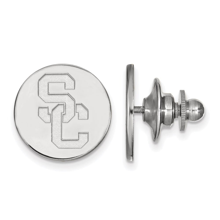 14k White Gold University of Southern California S-C Lapel Pin