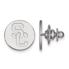 14k White Gold University of Southern California S-C Lapel Pin
