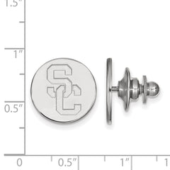 14k White Gold University of Southern California S-C Lapel Pin