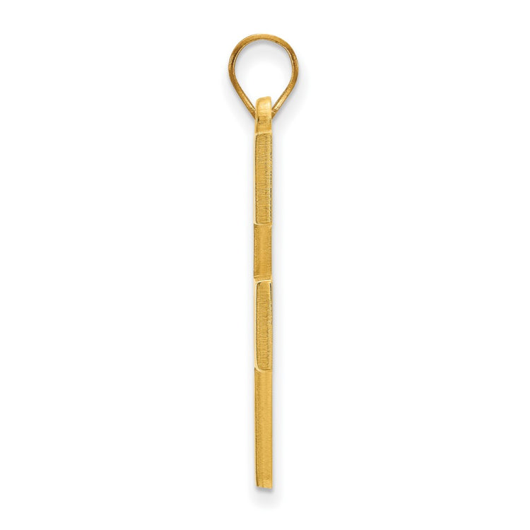 10k Gold LogoArt West Virginia University W-V Extra Large Pendant