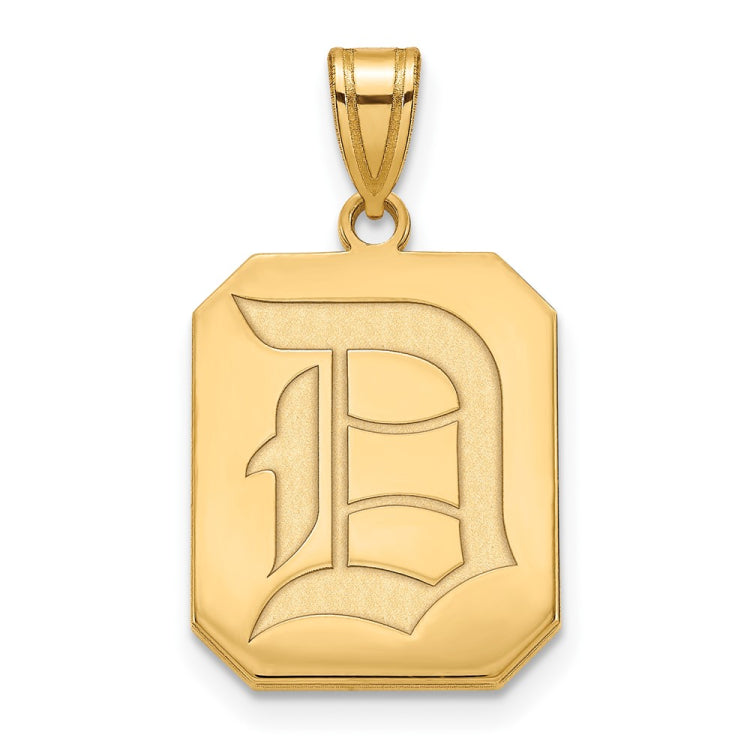 14k Gold LogoArt Duquesne University Letter D Large Pendant