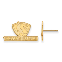 14k Gold LogoArt Eastern Illinois University Small Post Earrings
