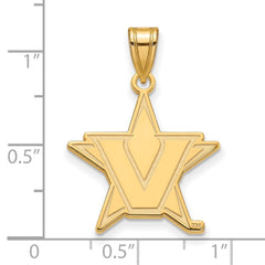 14ky LogoArt Vanderbilt University Large Pendant