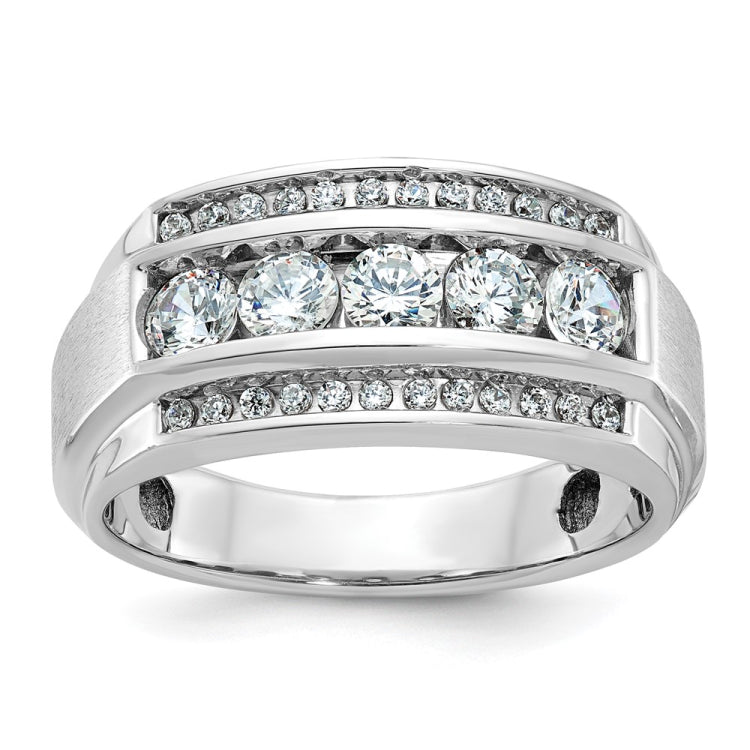 GTS DIAMOND RING WITH SATIN FINISH SIDES Mounting