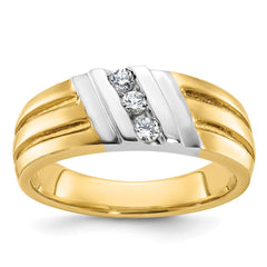 Men's TT Wedding Band with Bright Finish (comfort-fit) Mounting