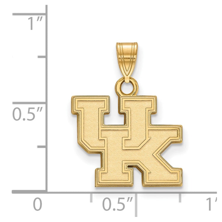 14k Gold LogoArt University of Kentucky U-K Small Pendant