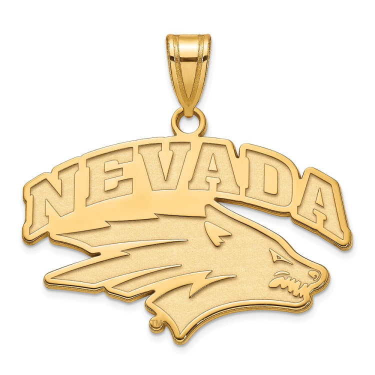 14k Gold LogoArt University of Nevada-Reno Large Pendant