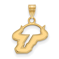14k Gold LogoArt University of South Florida Bull Small Pendant