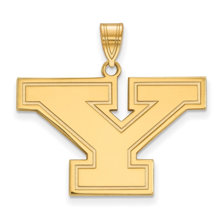 14k Gold LogoArt Youngstown State University Letter Y Large Pendant